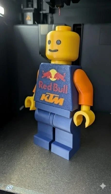 LEGO Red Bull KTM-figuur – 20 cm 3D-geprint model – photo 2